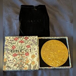 MEW GWP - GUCCI FLORA DOUBLE COMPACT MIRROR - GOLD